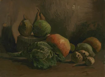 Stillleben mit Gemüse und Obst
